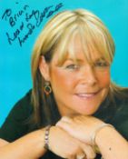Linda Robson signed 10x8 inch colour photo. Dedicated. Good condition Est.