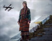 Fantastic Beasts 8x10 movie scene photo signed by actress Lucy Feng. Good condition Est.