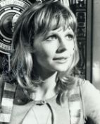 Katy Manning signed 10x8 inch Dr Who black and white photo. Good condition Est.