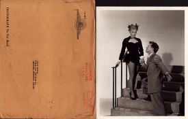 Mickey Rooney and Sally Forrest UNSIGNED 10x8inch black and white photo. Comes with original mailing