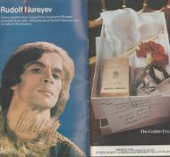 Rudolf Nureyev signed London Coliseum vintage programme Nureyev festival dated 1976 signature on the