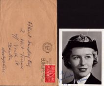 Virginia Mckenna signed 5x3inch black and white photo with original mailing envelope. Good condition