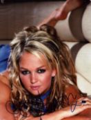 Jennifer Ellison signed magazine page with a photo of Jennifer Ellison. Good condition Est.