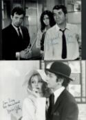 Actors - French - Four vintage signed and dedicated photos, 10x7 inches and slightly smaller: Daniel