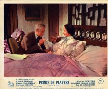 Charles Bickford signed Prince of Players 10x8 inch vintage colour lobby card. Good condition. All
