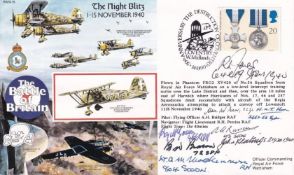 RAFA18 Battle of Britain Signed by 8 Battle of Britain Pilots, Crew. 14 11 90 Coventry 50th