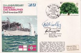 RN17c 35th Anniversary of Sinking of AMC Rawalpindi Double Signed. 23 Nov 71 - BFPS 1464 - 35th