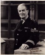 Jack Warner signed 12x10 inch Dixon of Dock Green black and white photo. Good condition. All