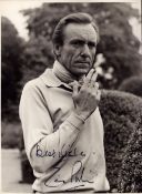 Eric Porter signed 8x6 inch black and white photo with accompanying TLS dated 2nd Dec 1980. Good