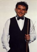 Jimmy White signed 12x8 inch colour photo. Good condition. All autographs come with a Certificate of