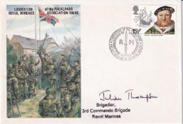 Liberation of the Falklands Signed J Thompson Brigadier 3rd Commando Brigade. 16 Sept 1982 BFPS
