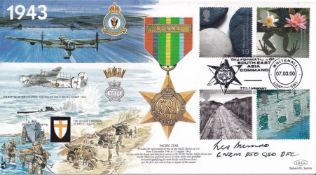 Mil 15 FDC Flown RAF Dambuster FDC Les Munro Dams Pilot 617 Sqn. 07 03 00 Whitehal1 1943 Pacific