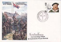 Liberation of the Falklands RM Signed by Nicholas F Vaux CO 42 Commando RM. 16 Sept 1982 BFPS 404245