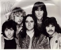Rick Parfitt signed Status Quo 10x8 inch vintage black and white photo. Good condition. All