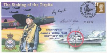 Sinking of the Tirpitz Signed R Graydon Dambuster and C Lepine 617 Sqn Crew. 31 Aug 07 The