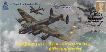 617 Sqn Leghorn Raids on Northern Italy Signed L Munro Pilot 617 Dambuster Sqn. 24 Jul 03 Scampton