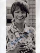 Glenda Jackson signed 10x8 inch vintage black and white vintage photo. Good condition. All