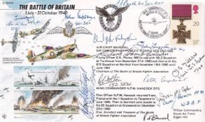 JS40/6c 50th Anniv. of the Battle of Britain14 Battle of Britain fighter pilots etc 11 Sep 90 BFPS