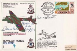 RAF Colerne Signed by Ludwig Meister Luftwaffe Pilot and R Coats USN Ace 9. 7 Apr 72 BFPS 1282