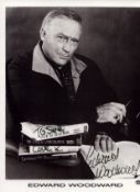 Edward Woodward signed 6x4 inch black and white promo photo. Good condition. All autographs come