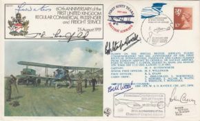 FF7 Reflown Varity Signed by Wg Cdr Stanford Tuck Battle of Britain Plus 4. 25 August 1979 BFPS 1647