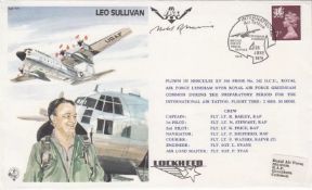 TP7aM USA Test Pilot Leo Sullivan, Signed Harold Ross Harris WW1 Pilot, Test Pilot. 23 June 1979
