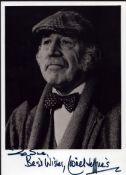 Lionel Jeffries signed 7x5 inch black and white photo. Dedicated. Good condition. All autographs