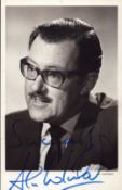 Alan Whicker signed 6x4 inch black and white photo. Good condition. All autographs come with a
