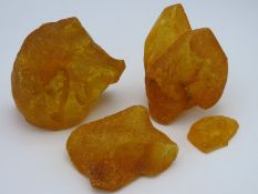A quantity of natural amber pieces, total weight 1