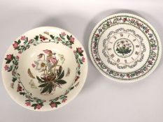 A Portmeirion bowl 290mm diameter twinned with flo