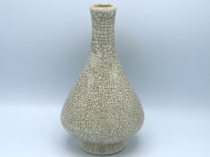 An antique Chinese Ge type crackle glazed vase of