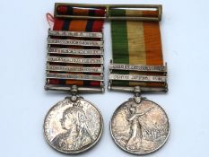 A Boer War family set of Queen's & King's South Af