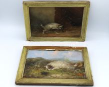 J. Langlois (1855-1904), a pair of gilt framed 19t