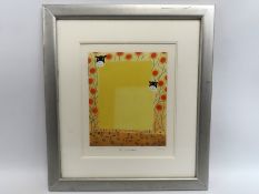 Mackenzie Thorpe (b.1956), a framed & glazed signe