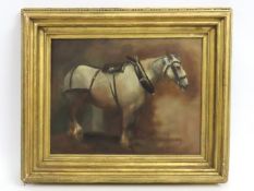 Lucy Kemp-Welch (1869-1958) an oil on canvas study