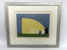 Mackenzie Thorpe (b.1956), a framed & glazed signe