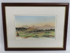 A framed & glazed numbered edition print (no.20) o