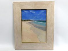 Charles Summers (b.1945), 2006 framed & glazed beach scene oil titled 'Bahamas Beach', 400mm x 300mm