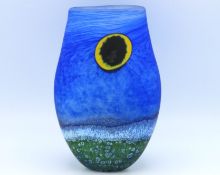 A Norman Stuart Clarke art glass vase 