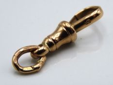 A 9ct gold Albert link a/f, 2.1g