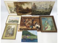 James Wynne (1867-1966), an unframed, signed oil o