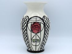 A Lorna Bailey vase after Charles Rennie Mackintos
