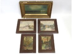 A framed Henry Edward Spernon Tozer (1864-1938) oi