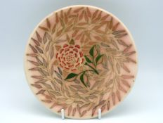 A Dennis China Works plate, William Morris colour