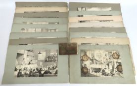 A selection of 19thC. prints after George Cruiksha