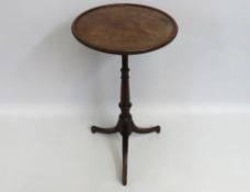 A 19thC. mahogany wine table, 735mm tall x 368mm d