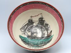 A c.1900 Adams, James Leech 'Ship Caroline' pink l