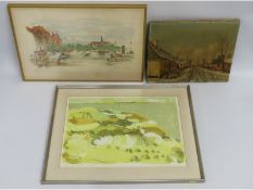 Two Scandinavian prints, largest 660mm x 515mm, tw