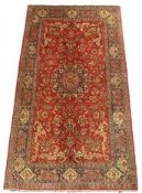 A vintage Persian Keshan rug, 2330mm wide x 1340mm