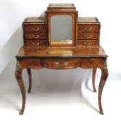 A good 19thC. French walnut 'Bonheur Du Jour' writ